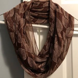 Sheer Floral Infinity Scarf